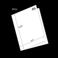 White Mid-Size A-6 Scored Card
