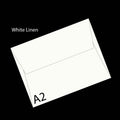 White Linen A-2 Envelope