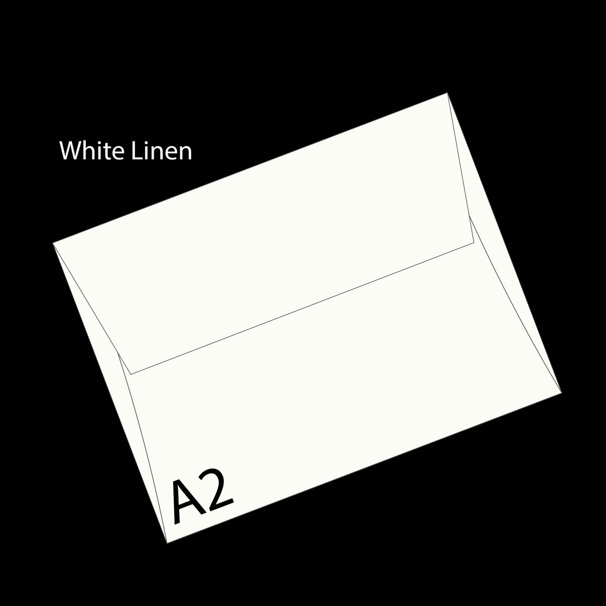 White Linen A-2 Envelope