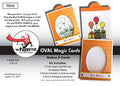 White Oval Window Magic Card Kit - 8 ct Blank