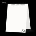 White 80 Lb A-2 Steno Scored Cards