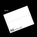 White Mid-Size A-6 Envelope