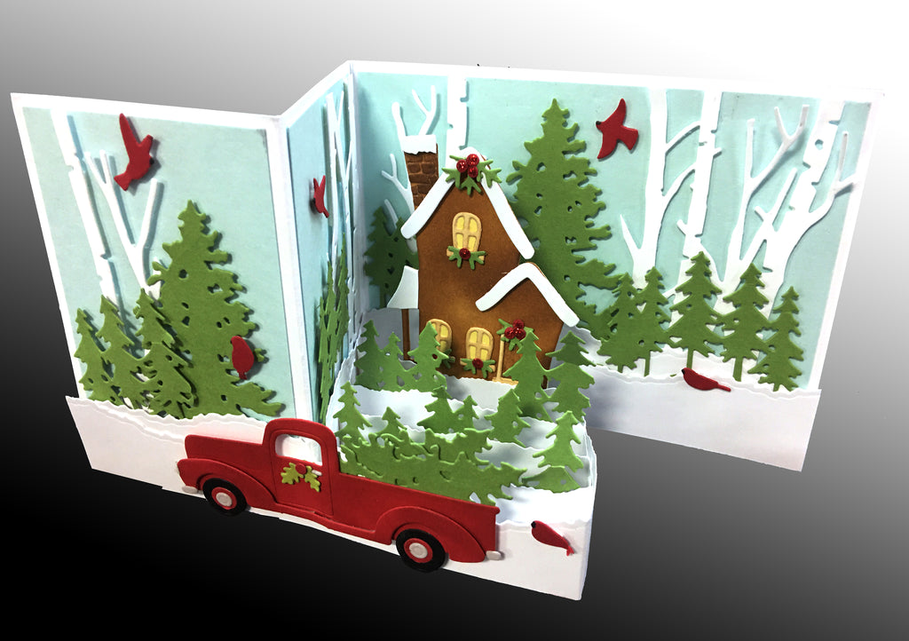 Z Fold Box Card Kit 5 ct with Envelope