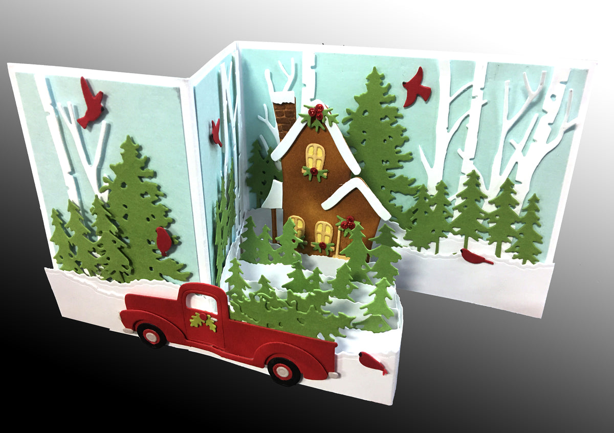 Z Fold Box Card Kit 5 ct with Envelope
