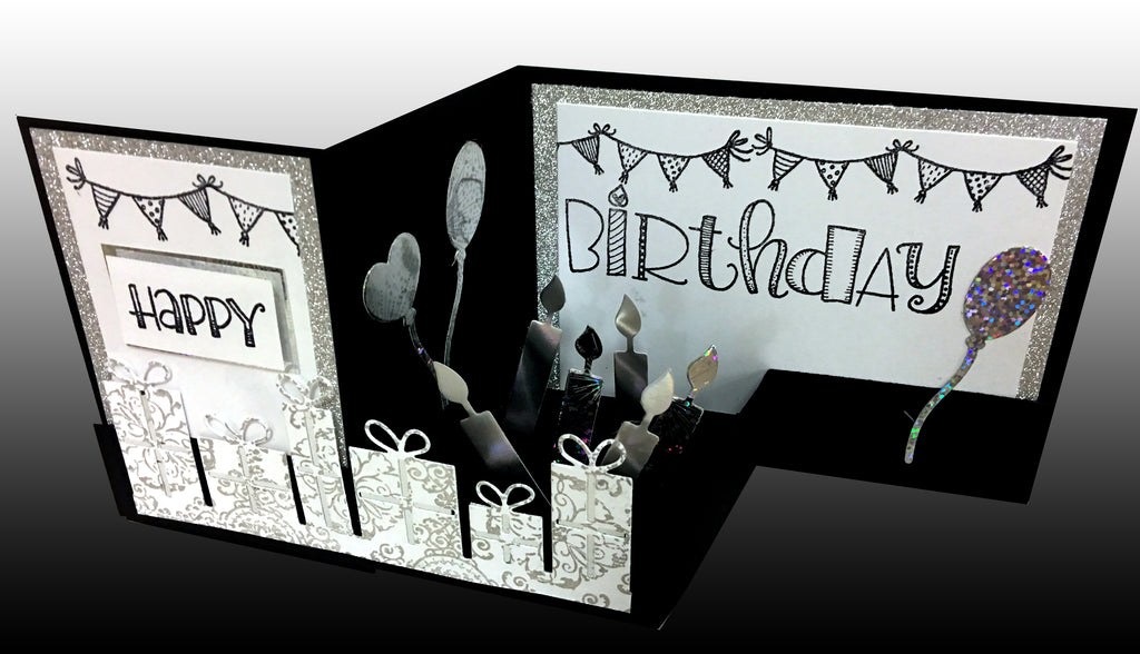 Z Fold Box Card Kit 5 ct with Envelope