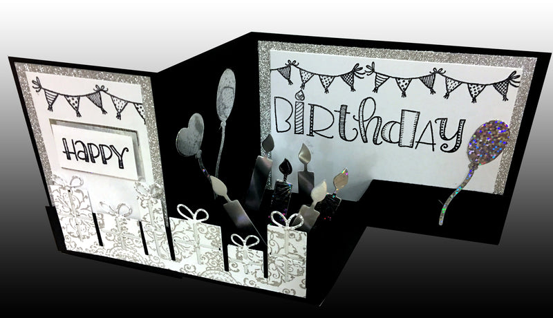 Z Fold Box Card Kit 5 ct with Envelope