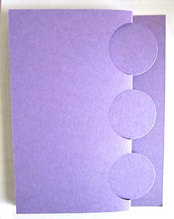 Triple Circle Swinging Z Fold Card