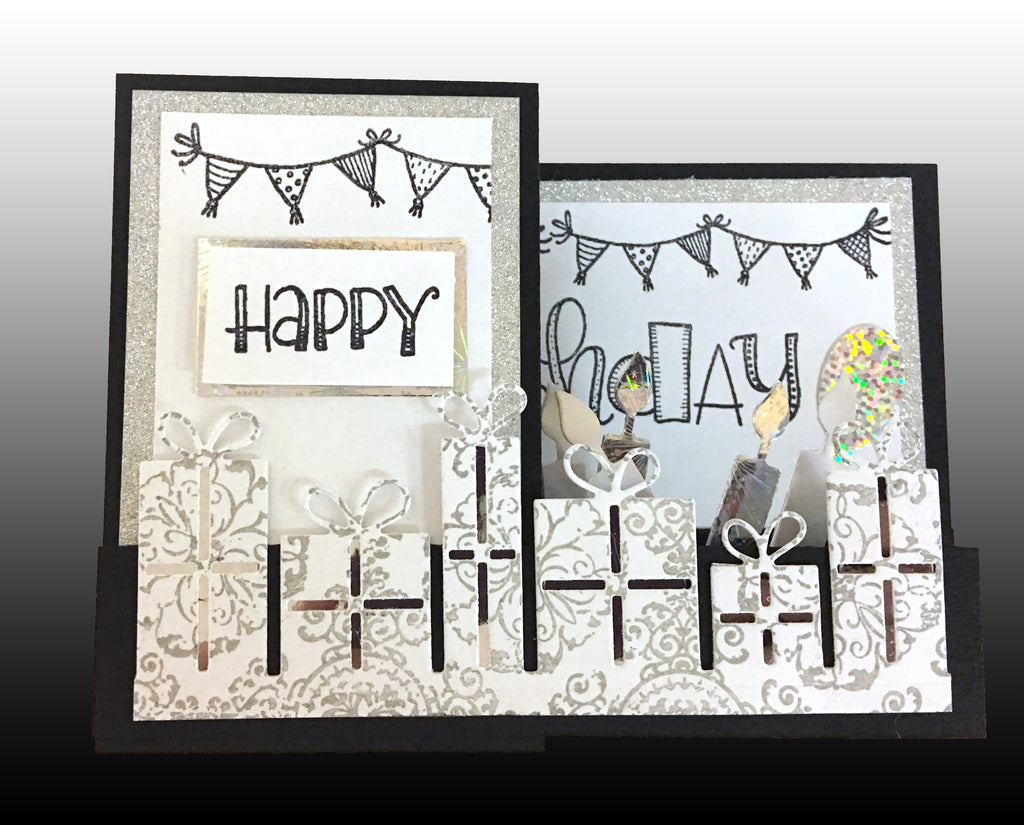 Z Fold Box Card Kit 5 ct with Envelope