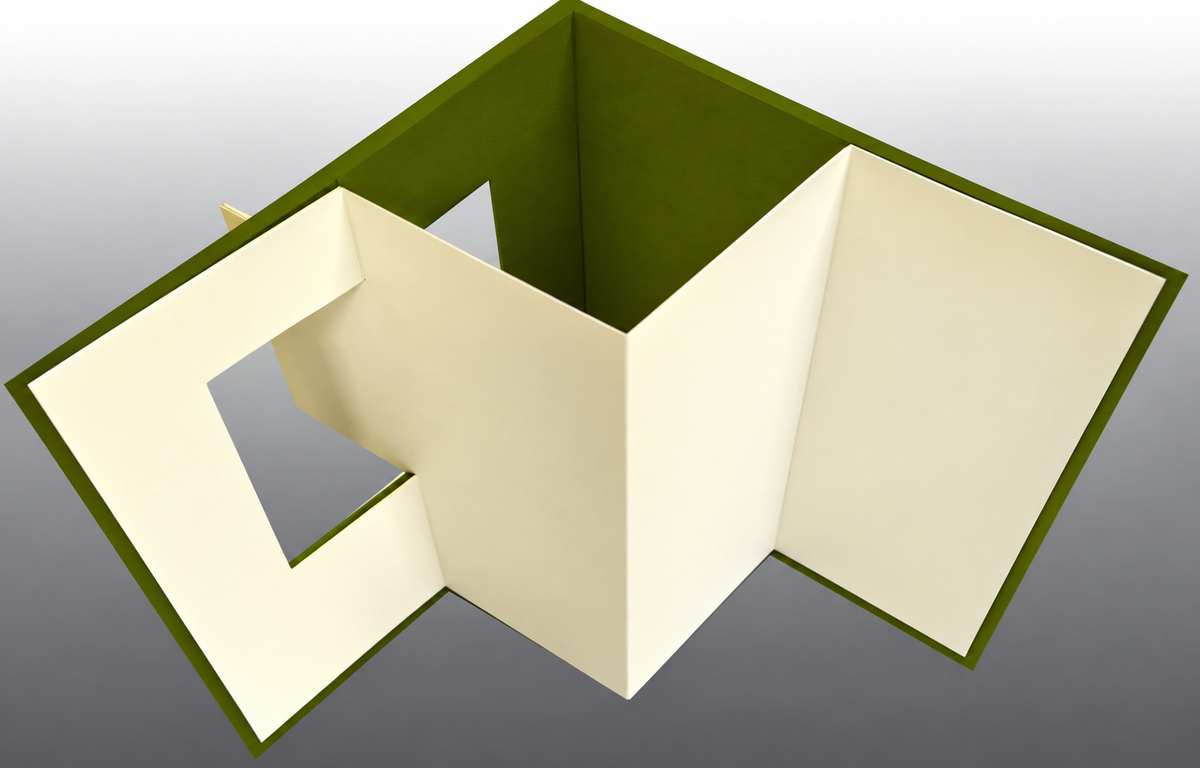 Lever Card Jellybean Green & Cream Kit 5 ct with Envelopes