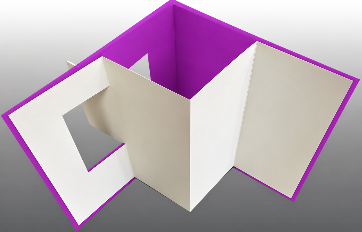 Lever Card Razzle Berry & White Kit 5 ct with Envelopes