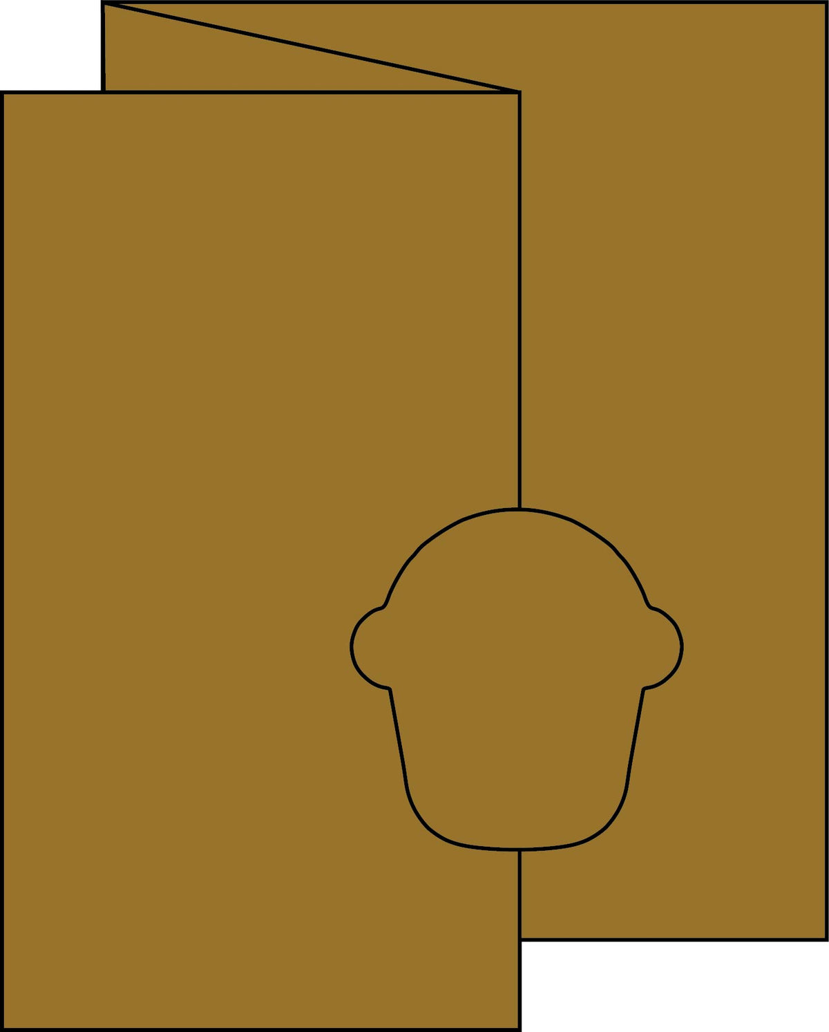 Cupcake Swinging Z Fold Card