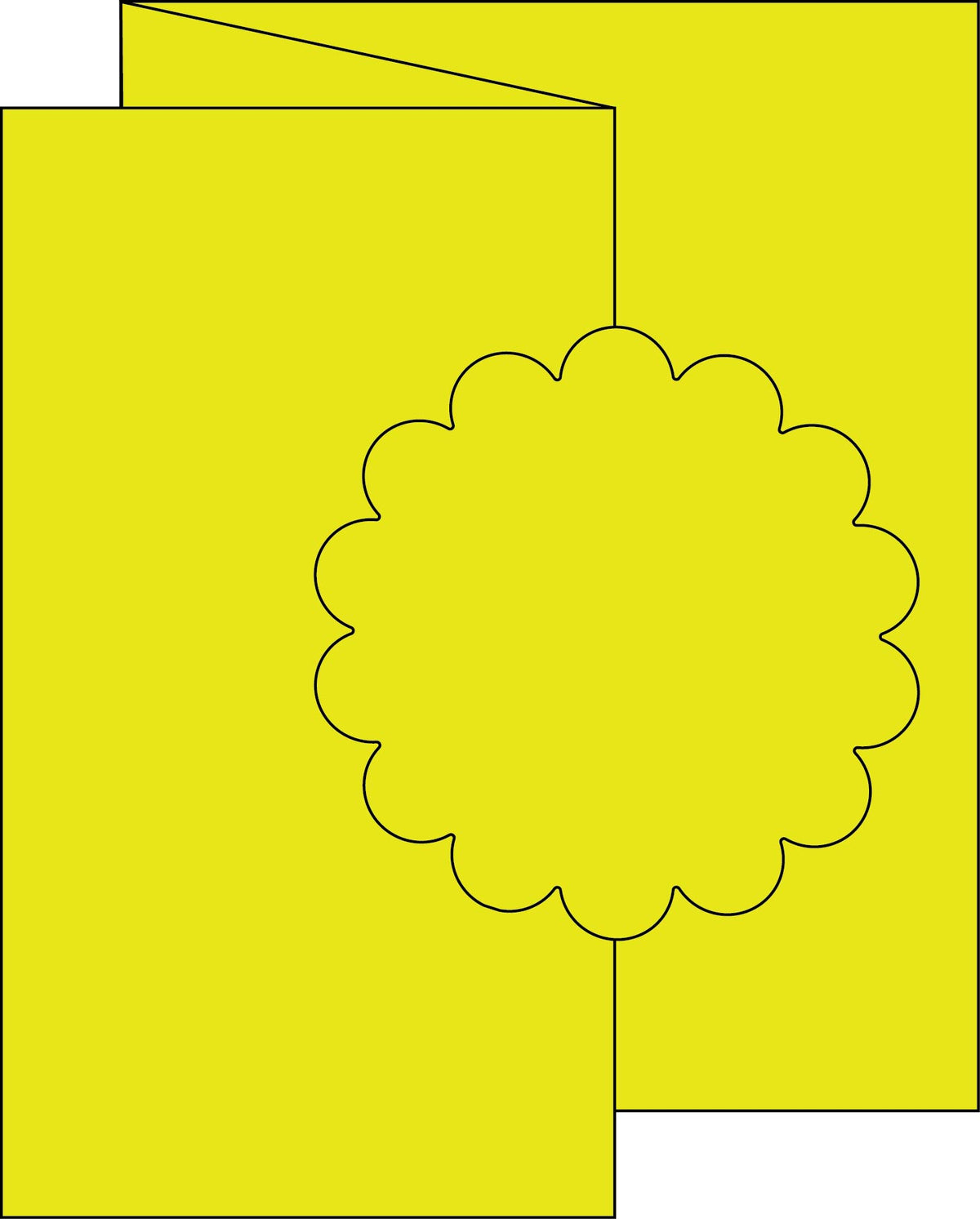 Scallop Circle Swinging Z Fold Card