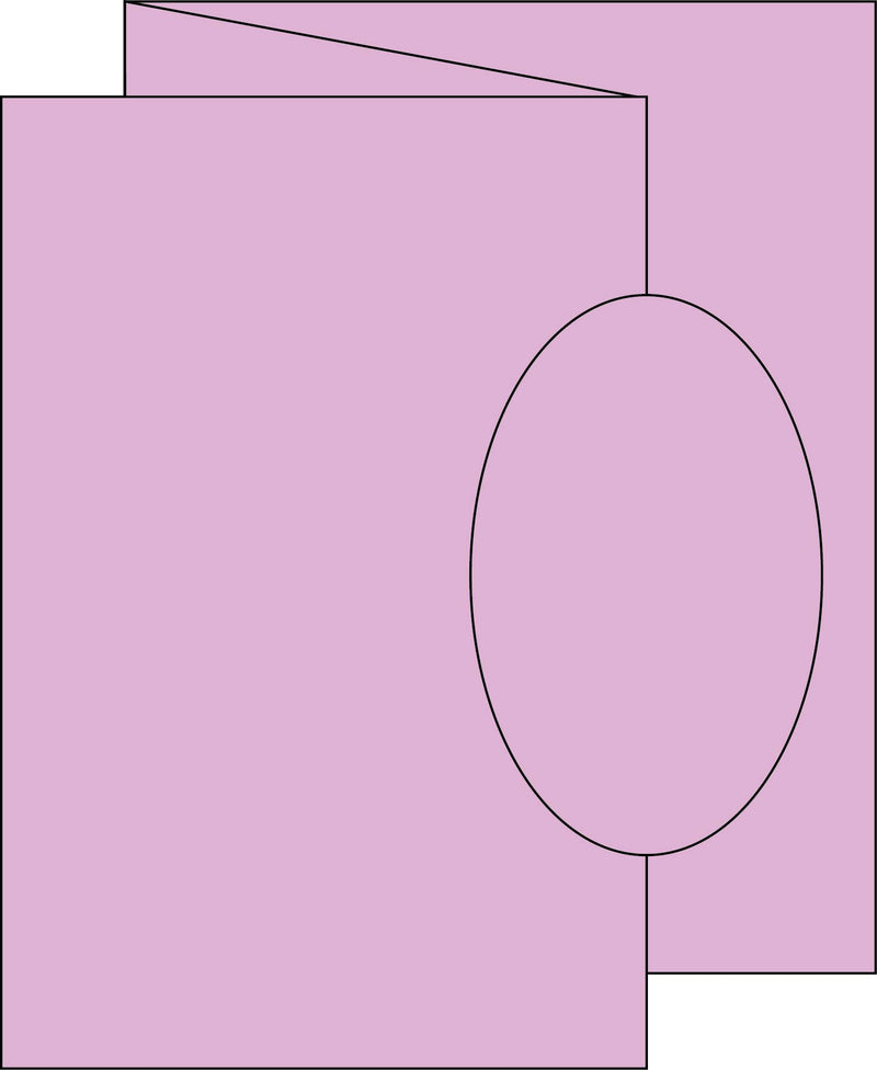 Oval Swinging Z Fold Card
