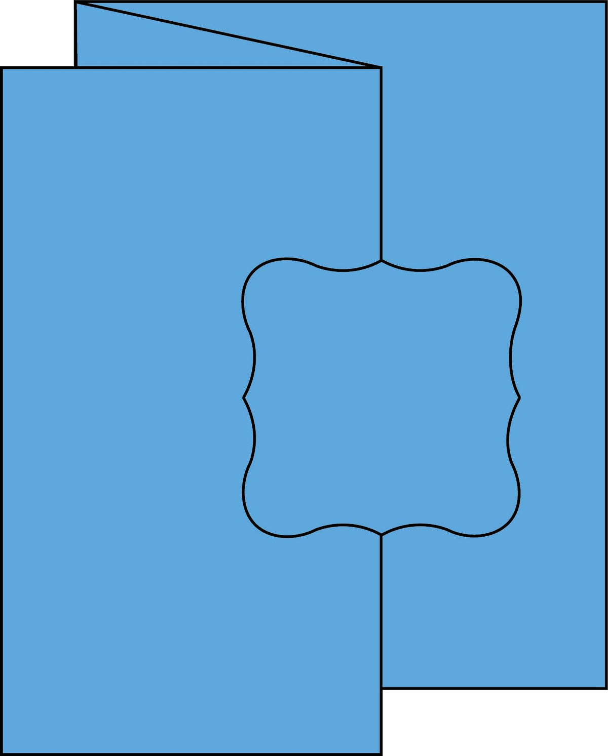 Top Note Swinging Z Fold Card
