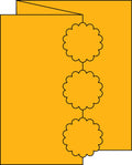 Triple Scallop Circle Swinging Z Fold Card