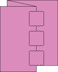 Triple Scallop Square Swinging Z Fold Card