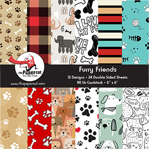 Furry Friends <br>6 x 6 Printed Paper Pad<br>Approx shipping date - Nov 21, 2024