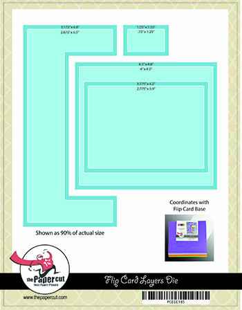 Flip Card LAYERING Die Set<br>Includes 8 Dies