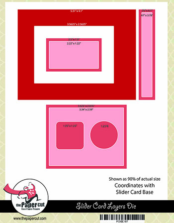 Slider Card LAYERING Die Set<br>Includes 9 Dies