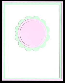 Scallop Circle Dbl Window Overlay Kit<br>Pink Lemonade/Spearmint/White